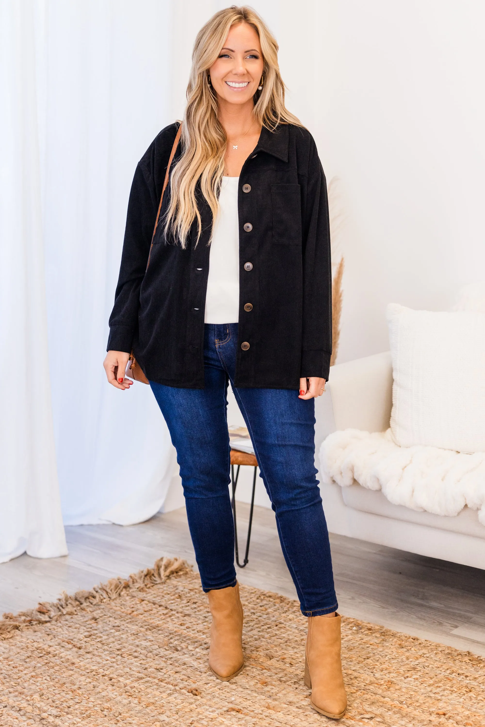 Plans Change Jacket, Black