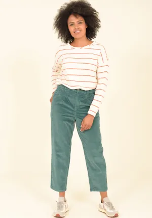 Pleated Cord Trouser