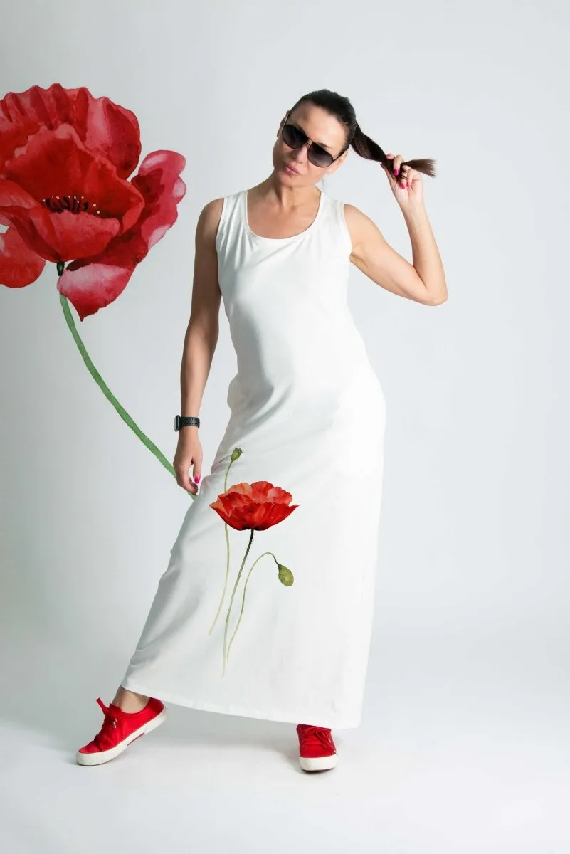 Poppies Jersey Dress MIKAELA