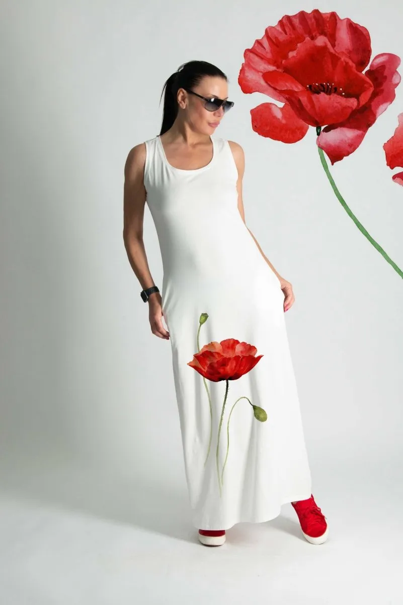 Poppies Jersey Dress MIKAELA