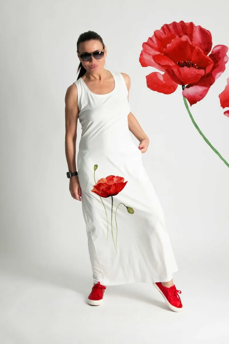 Poppies Jersey Dress MIKAELA