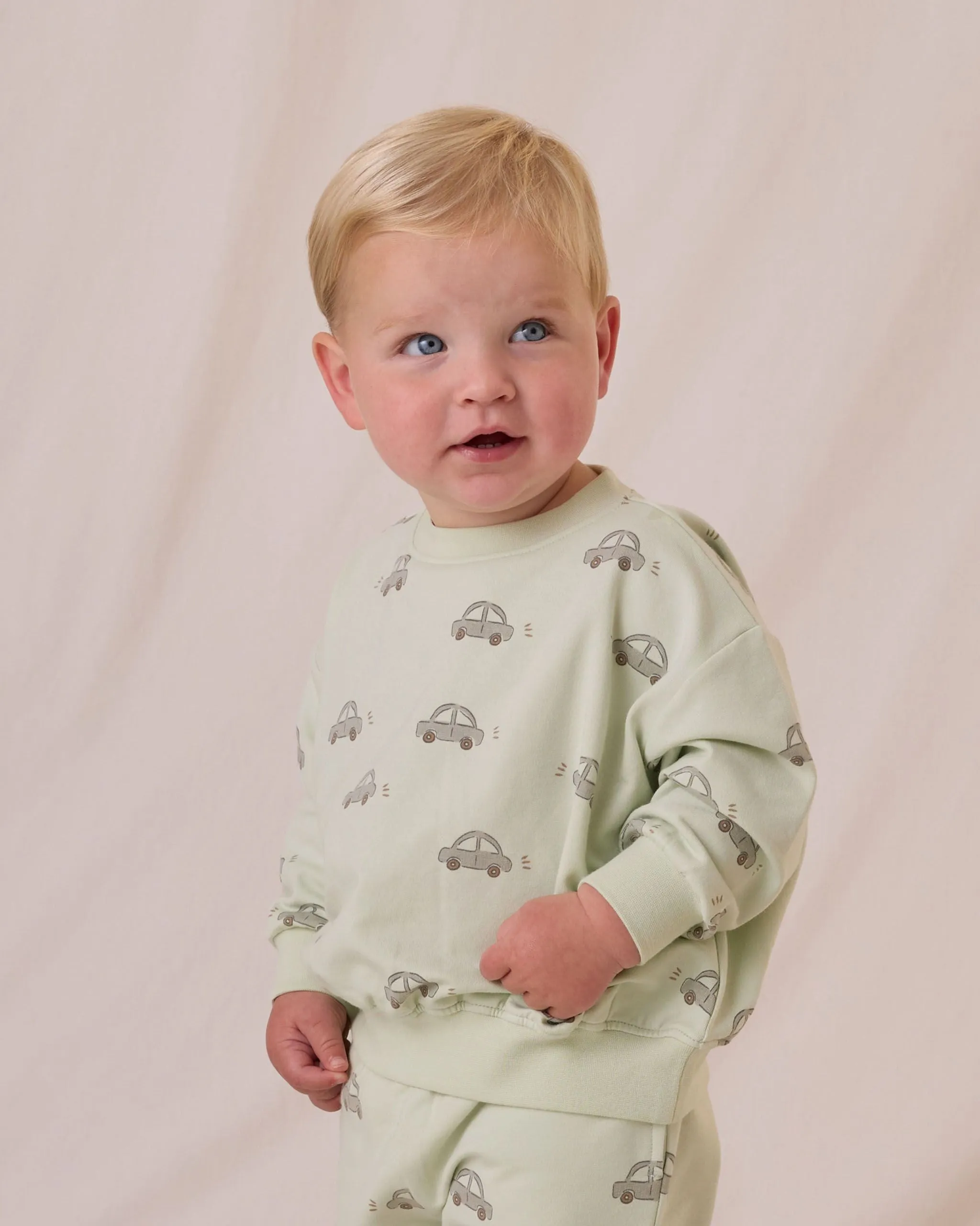 Quincy Mae Relaxed Sweatshirt: Cars