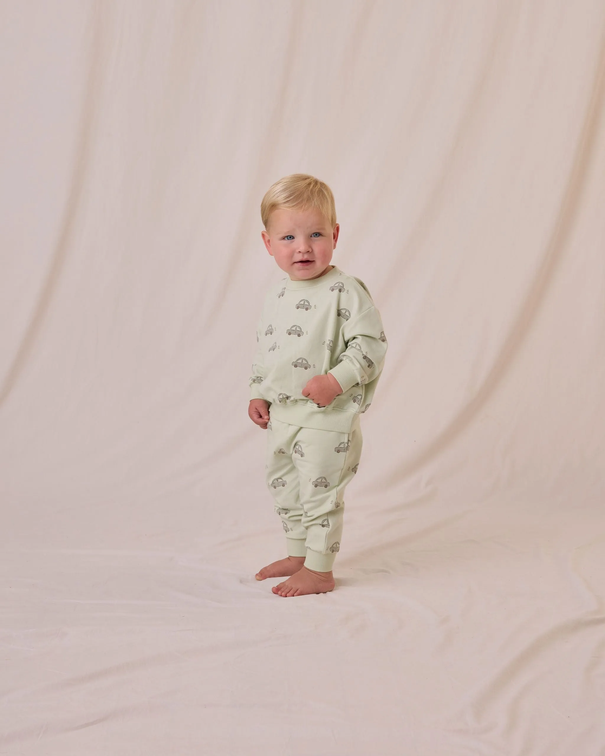 Quincy Mae Relaxed Sweatshirt: Cars