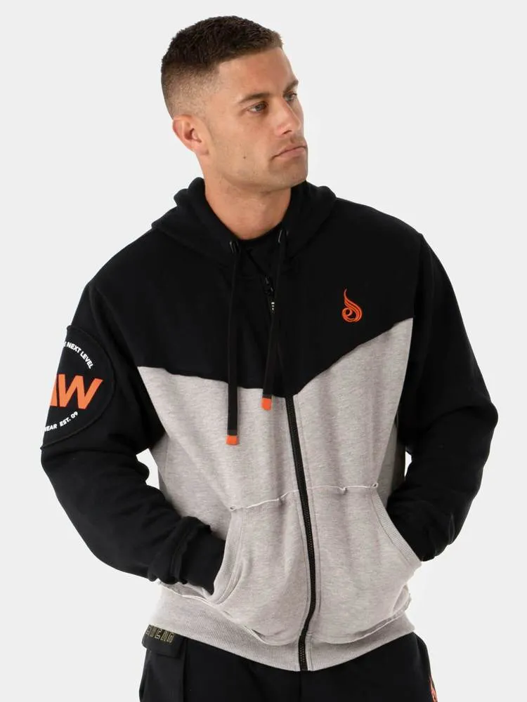 Ryderwear Utility Zip Up Hoodie - Grey