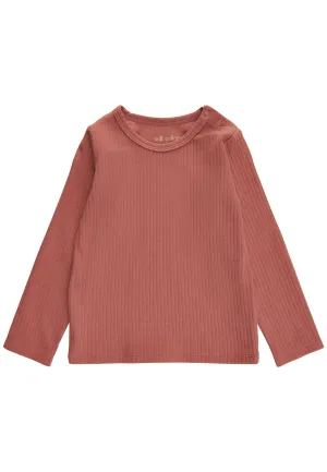 SGBella Baby Wide Rib L/S Tee - Brick Dust
