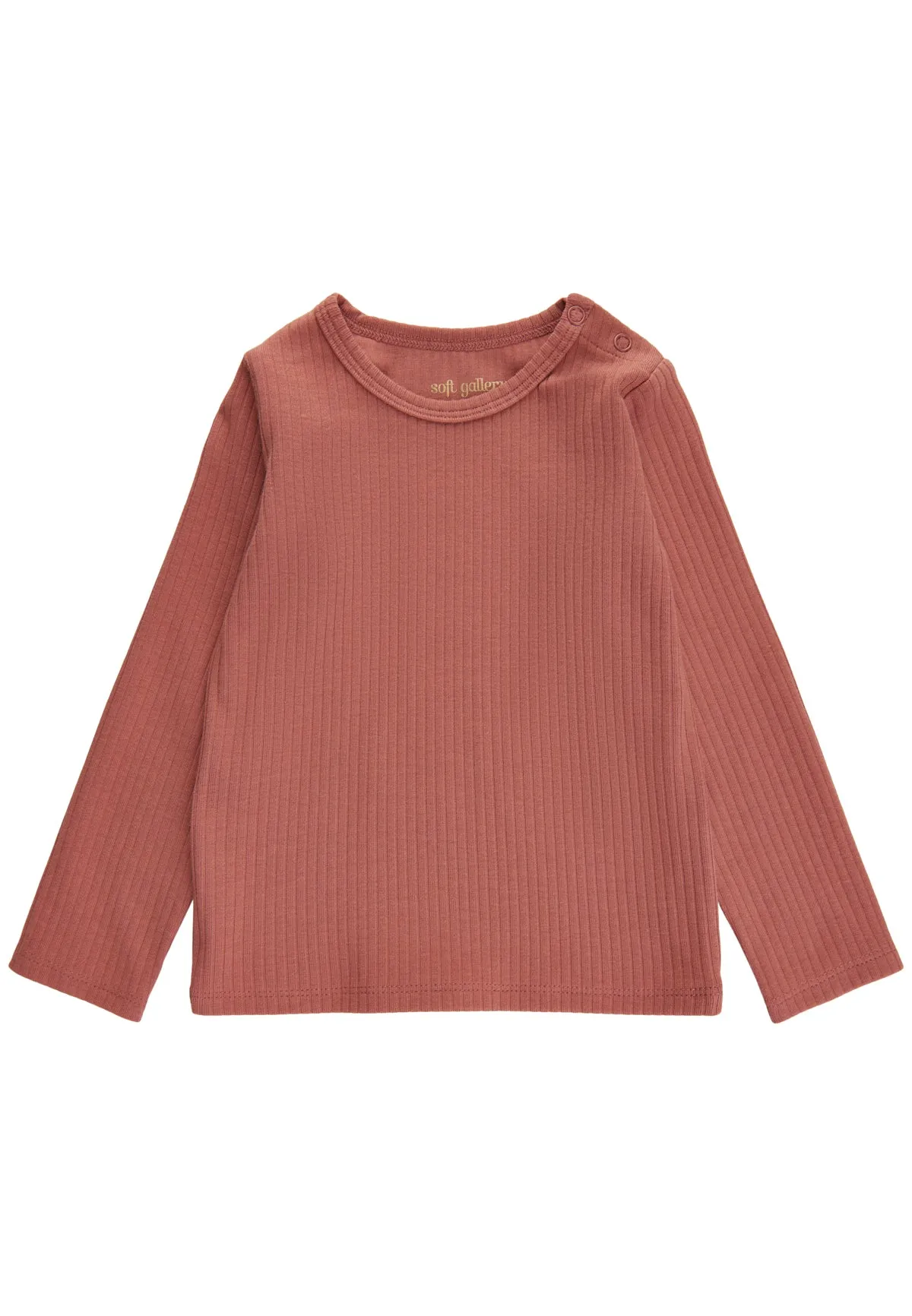 SGBella Baby Wide Rib L/S Tee - Brick Dust