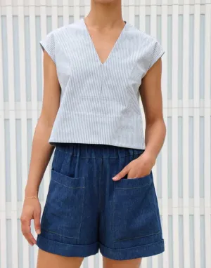 Sonia Shorts Sewing Pattern, Tessuti