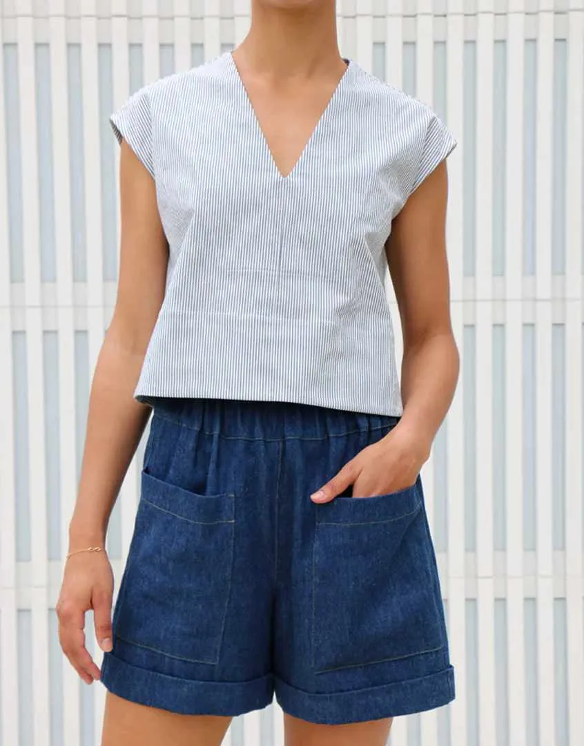 Sonia Shorts Sewing Pattern, Tessuti