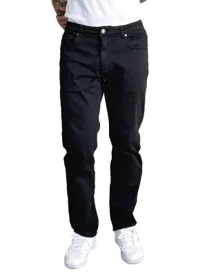 Super Stretch Knit Slim Leg Jeans - Black
