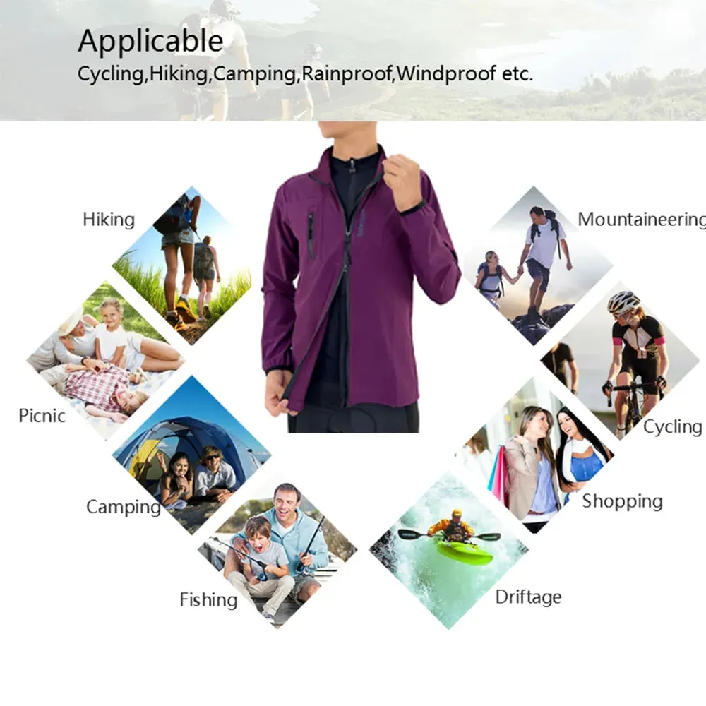 Ultralight Men's Cycling Windbreaker Windproof Jacket Bike Vest Water Resistant MTB Road Bicycle Long Jersey 2 Pockets