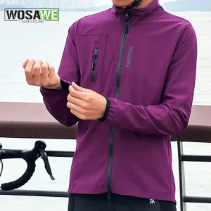 Ultralight Men's Cycling Windbreaker Windproof Jacket Bike Vest Water Resistant MTB Road Bicycle Long Jersey 2 Pockets