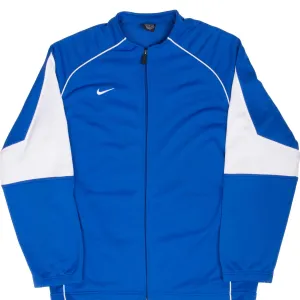 VINTAGE NIKE CLASSIC SWOOSH BLUE TRACK JACKET 1990S XL