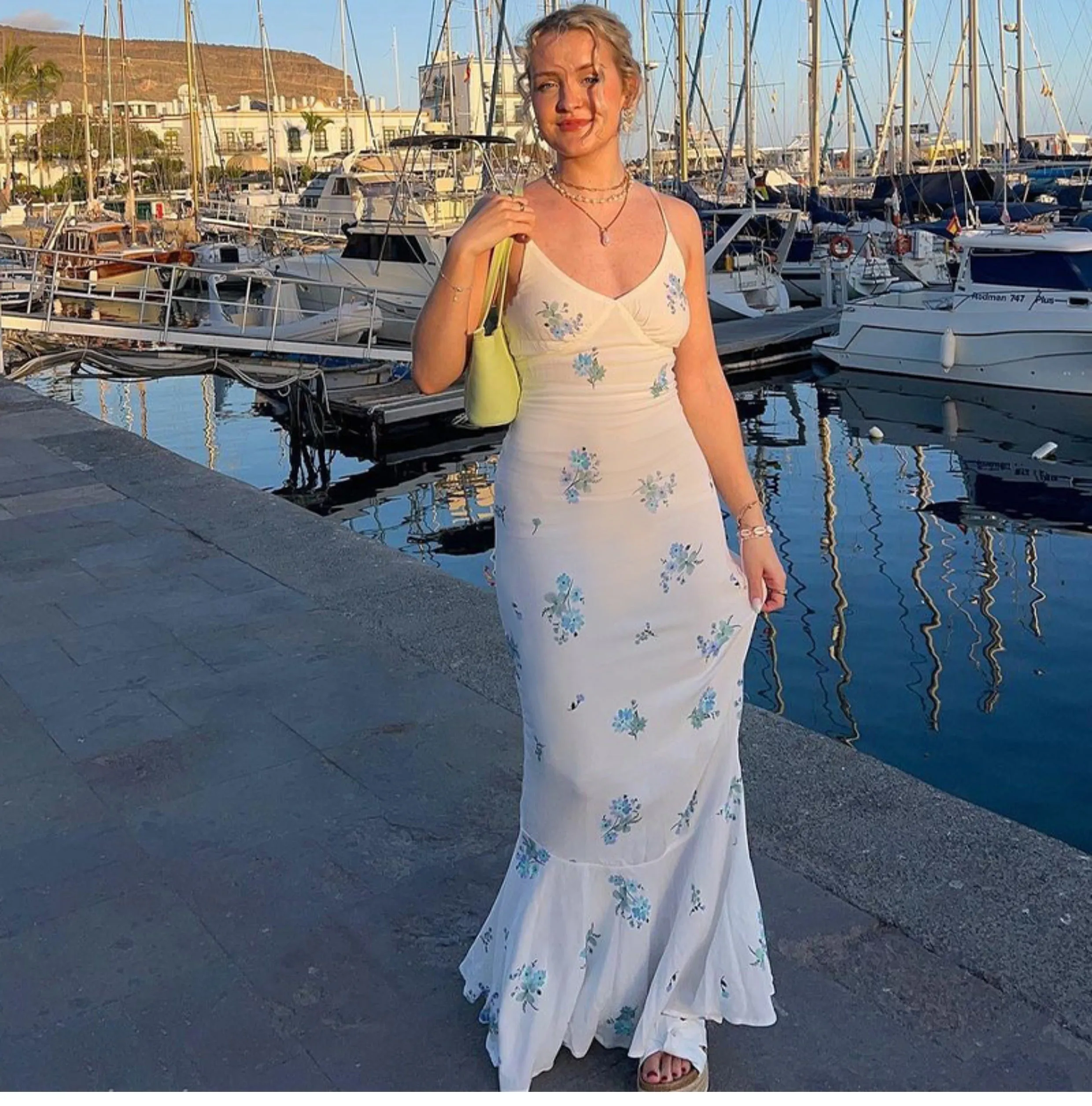 Vvsha Katia Floral Maxi Dress