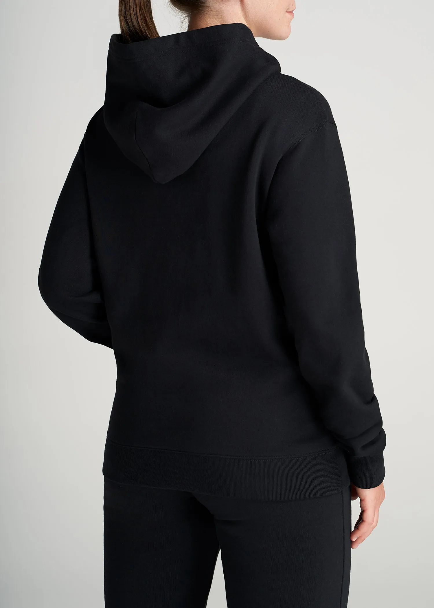 Wearever Fleece Relaxed Fit Women's Tall Hoodie in Black