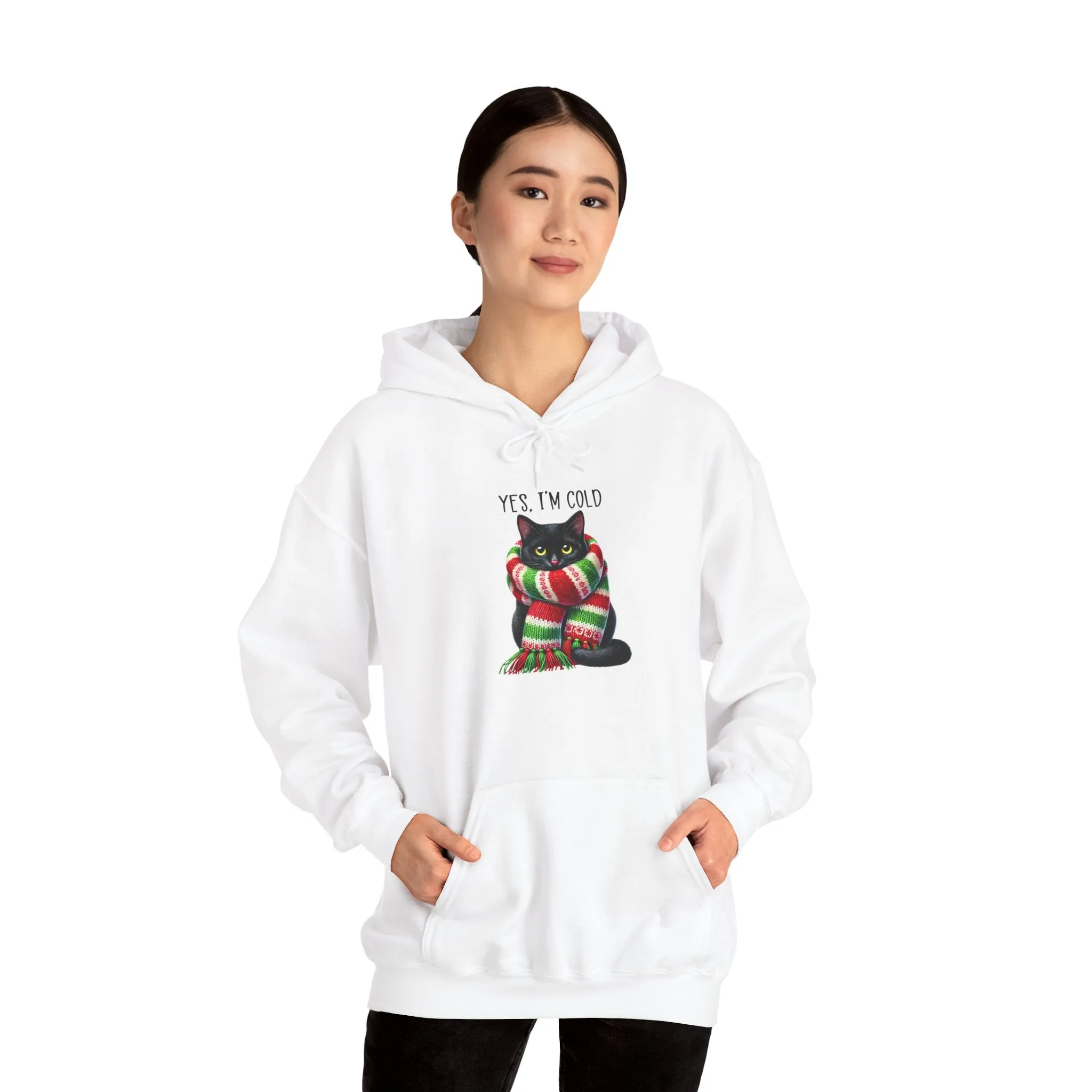 Yes, I'm cold - Heavy Hooded Sweatshirt