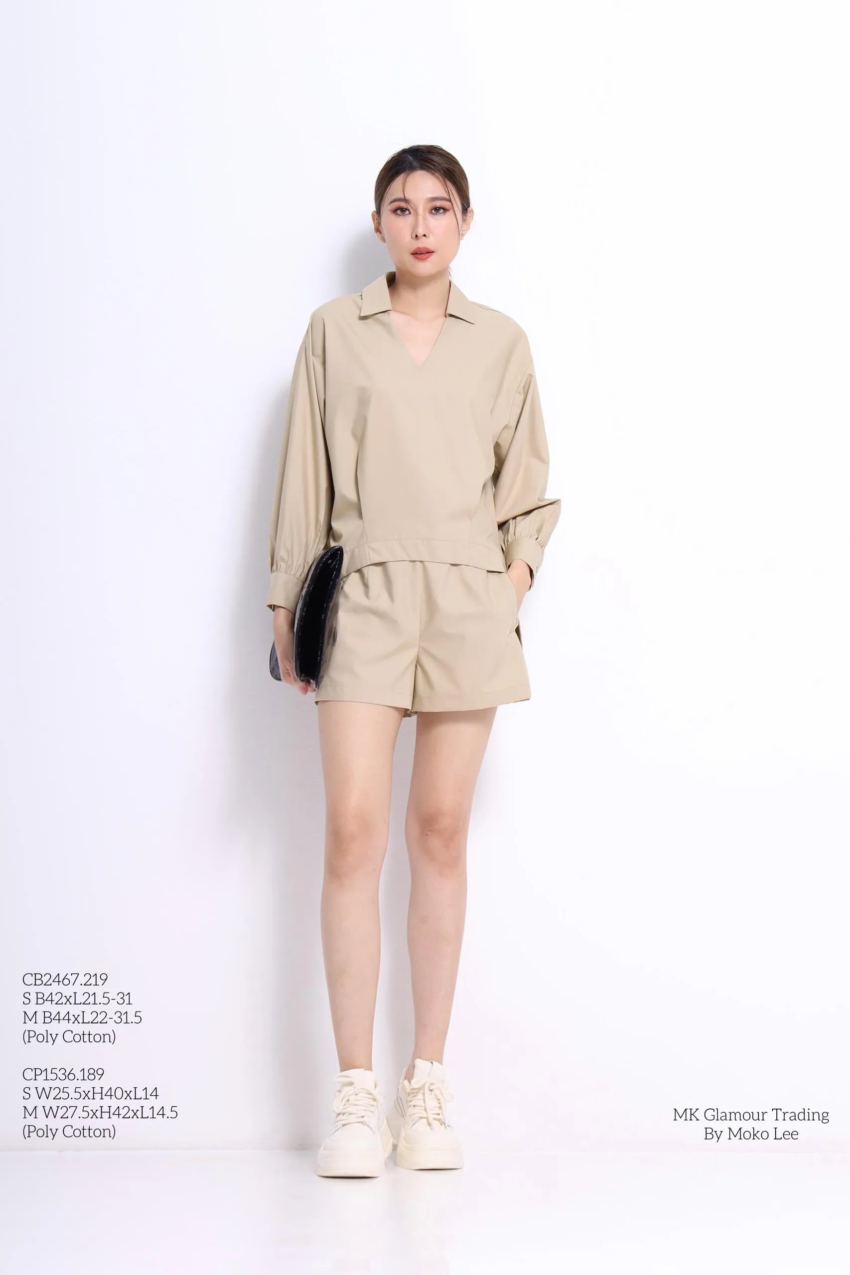 Zia V-Neck Oversized Shirt